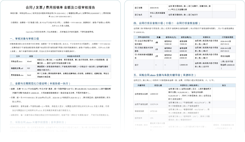 Word 内容展示